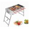 Stainless steel rotating charcoal barbecue outdoor folding charcoal grill