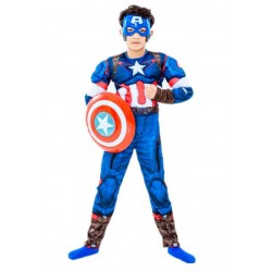 Boy Captain America  Kids Shield Toy Superhero Cosplay Mask Costume