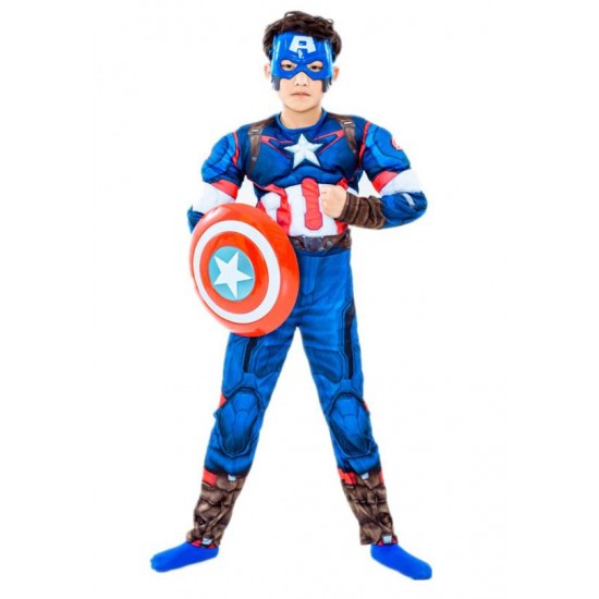 Boy Captain America  Kids Shield Toy Superhero Cosplay Mask Costume