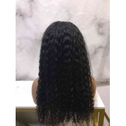 16 Inch Lace Front Brazilian Kinky Curly Wigs For Black Women Curly Human Hair Wig