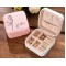 Portable Jewelry Box Travel Jewelry Zipper Box  Ring  Box