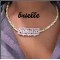 Personalized Nameplate Name Necklace Two-Tone Pendant Necklace Custom 3D Plated Double Choker For Women