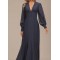 A-line V-NeckAsymmetrical ChiffonEvening Dress With Ruffle