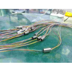 Standard Miniature Capsule slip ring with 8 signal wires GV1+A20