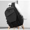 15 Inch Polyester Waterproof Solid Color Simple Men's Backpack  ﻿