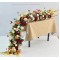 Customized lengthened 2m/3m artificial rose row wedding banquet home decoration table center decorative flower