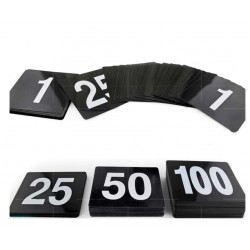 Side Plastic Table Sign Numbers Card White On Black Number Wedding Party Accessories Seat Cards 