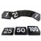 Side Plastic Table Sign Numbers Card White On Black Number Wedding Party Accessories Seat Cards 