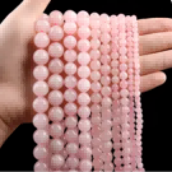 Natural Stone Beads Rose Quartz Madagascar Pink