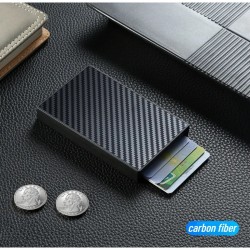 New RFID Anti-theft Card Swiping Aluminum Box Metal Credit Card Clip Aluminum Alloy Coin Clip Multifunctional Portable Card Bag