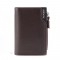 Men's Zipper Short Wallet Multifunctional Vertical Mini Wallet New Snap Button Retro Coin Purse Men PU Leather Card Holder