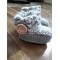 grey baby boys/girls hand knitted booties 0-3 Months