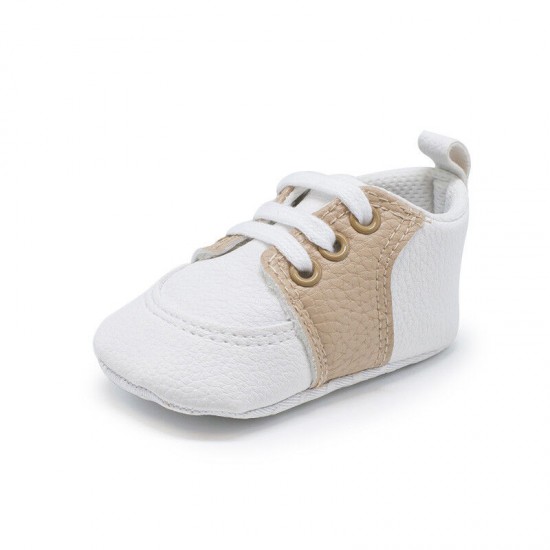Newborn Baby Crib Shoes Infant Toddler Boy Girl Saddles Shoes PreWalker Trainers