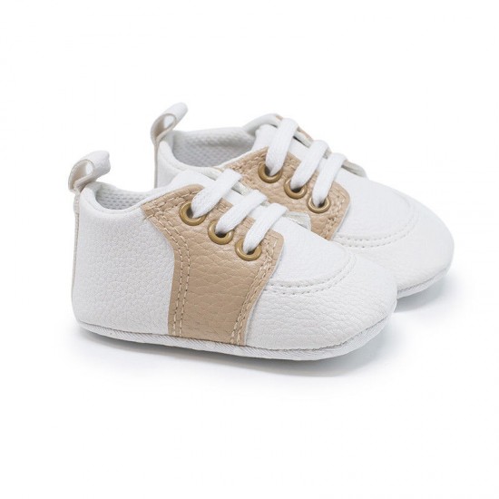 Newborn Baby Crib Shoes Infant Toddler Boy Girl Saddles Shoes PreWalker Trainers