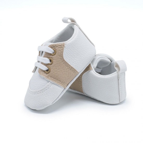 Newborn Baby Crib Shoes Infant Toddler Boy Girl Saddles Shoes PreWalker Trainers