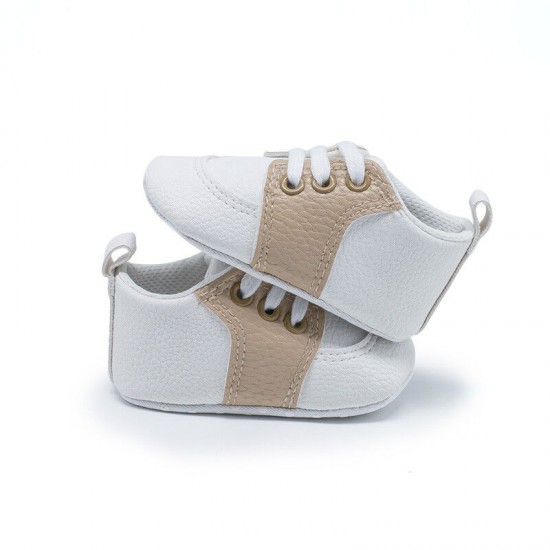 Newborn Baby Crib Shoes Infant Toddler Boy Girl Saddles Shoes PreWalker Trainers