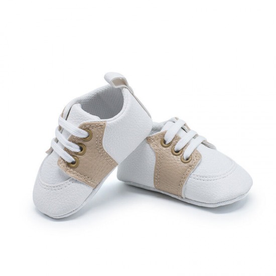 Newborn Baby Crib Shoes Infant Toddler Boy Girl Saddles Shoes PreWalker Trainers