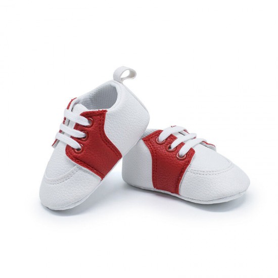 Newborn Baby Crib Shoes Infant Toddler Boy Girl Saddles Shoes PreWalker Trainers
