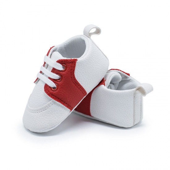 Newborn Baby Crib Shoes Infant Toddler Boy Girl Saddles Shoes PreWalker Trainers