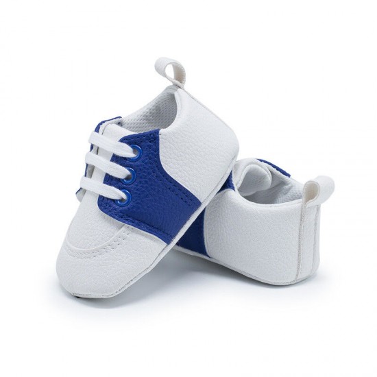 Newborn Baby Crib Shoes Infant Toddler Boy Girl Saddles Shoes PreWalker Trainers