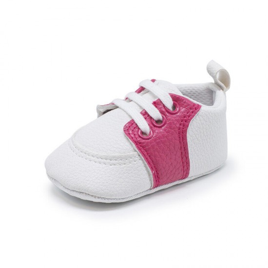 Newborn Baby Crib Shoes Infant Toddler Boy Girl Saddles Shoes PreWalker Trainers