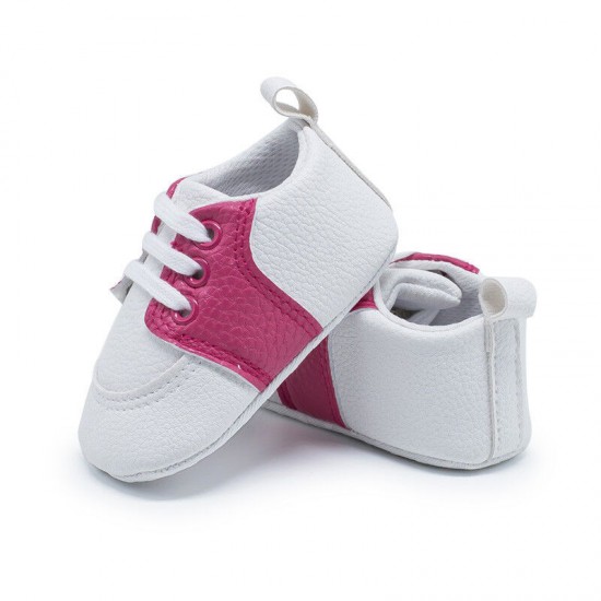 Newborn Baby Crib Shoes Infant Toddler Boy Girl Saddles Shoes PreWalker Trainers