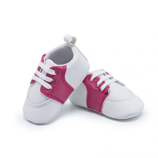 Newborn Baby Crib Shoes Infant Toddler Boy Girl Saddles Shoes PreWalker Trainers