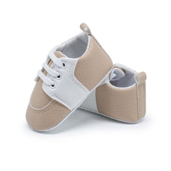 Newborn Baby Crib Shoes Infant Toddler Boy Girl Saddles Shoes PreWalker Trainers