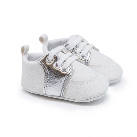 Newborn Baby Crib Shoes Infant Toddler Boy Girl Saddles Shoes PreWalker Trainers