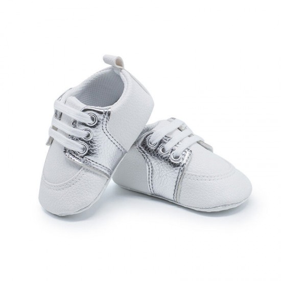 Newborn Baby Crib Shoes Infant Toddler Boy Girl Saddles Shoes PreWalker Trainers