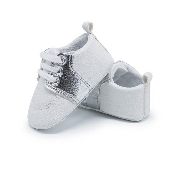 Newborn Baby Crib Shoes Infant Toddler Boy Girl Saddles Shoes PreWalker Trainers