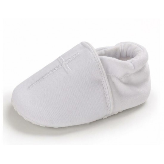 Newborn Baby Boy Girl Crib Shoes Infant Christening Shoes Soft Sole Trainers 