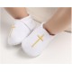 Newborn Baby Boy Girl Crib Shoes Infant Christening Shoes Soft Sole Trainers 