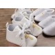 Newborn Baby Boy Girl Crib Shoes Infant Christening Shoes Soft Sole Trainers 