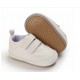 Newborn Baby Boy Crib Shoes Infant White Black PreWalker Trainers Rubber Sneaker