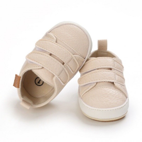 Baby Boy Girl Crib Shoes Infant Rubber Sneakers Toddler Sports PreWalker Trainer