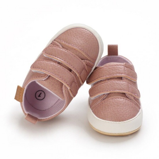 Baby Boy Girl Crib Shoes Infant Rubber Sneakers Toddler Sports PreWalker Trainer