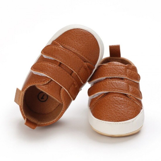 Baby Boy Girl Crib Shoes Infant Rubber Sneakers Toddler Sports PreWalker Trainer