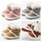 Baby Boy Girl Crib Shoes High Top Infant Toddler Warm Snow Boots Newborn to 18M