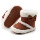 Baby Boy Girl Crib Shoes High Top Infant Toddler Warm Snow Boots Newborn to 18M