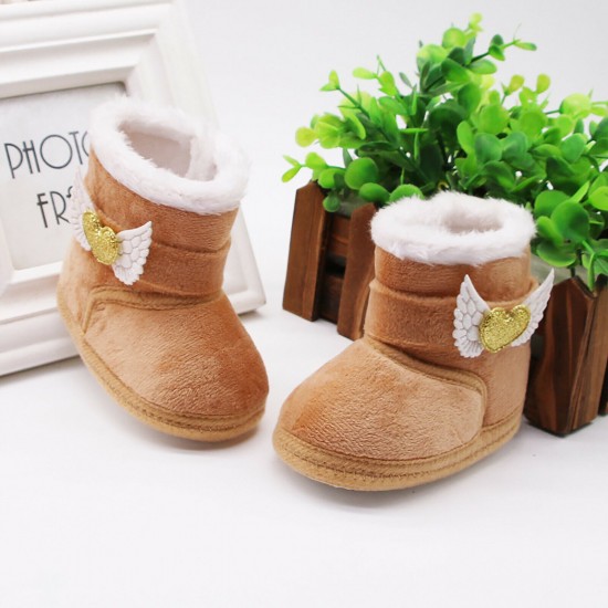 Newborn Baby Girl Boys Soft Shoes Infant Boots Toddler Winter Snow Booties