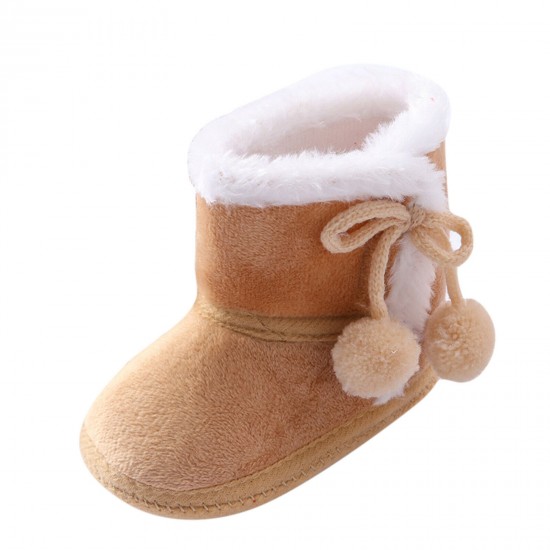 Newborn Baby Girl Boys Soft Shoes Infant Boots Toddler Winter Snow Booties