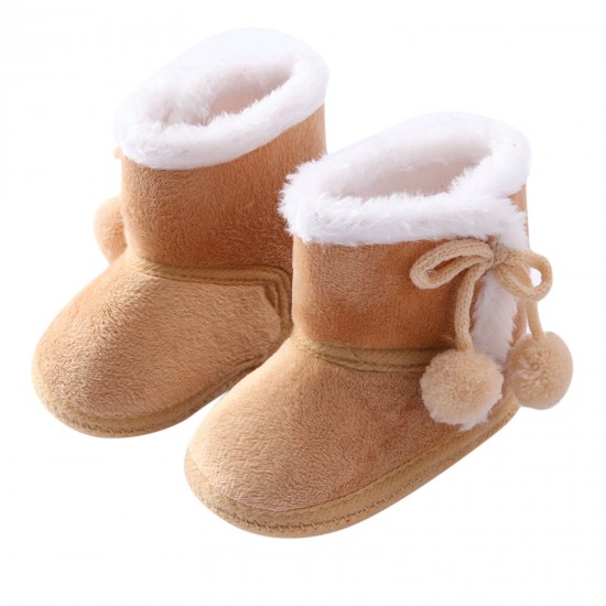 Newborn Baby Girl Boys Soft Shoes Infant Boots Toddler Winter Snow Booties
