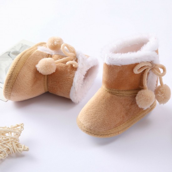 Newborn Baby Girl Boys Soft Shoes Infant Boots Toddler Winter Snow Booties