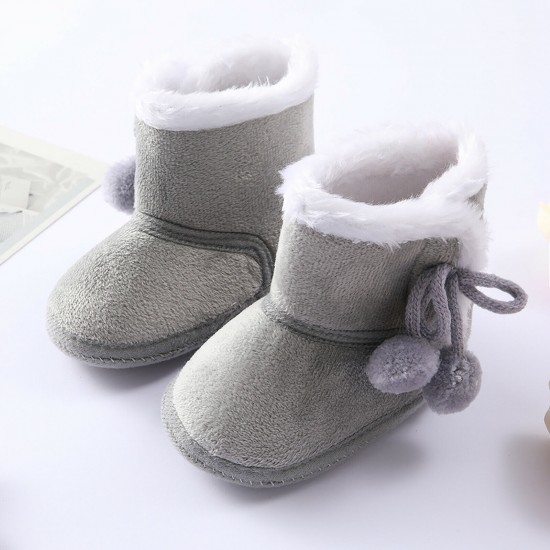 Newborn Baby Girl Boys Soft Shoes Infant Boots Toddler Winter Snow Booties