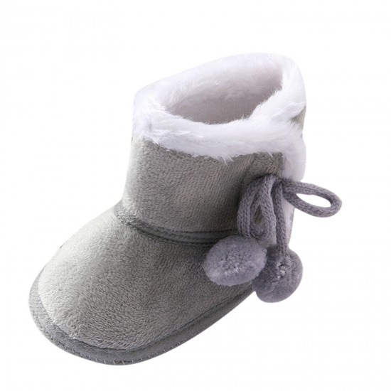 Newborn Baby Girl Boys Soft Shoes Infant Boots Toddler Winter Snow Booties