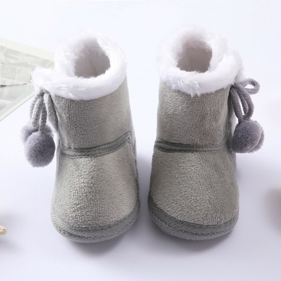 Newborn Baby Girl Boys Soft Shoes Infant Boots Toddler Winter Snow Booties