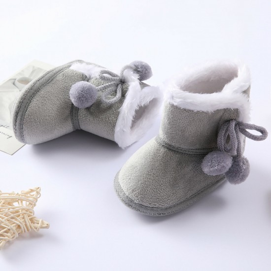 Newborn Baby Girl Boys Soft Shoes Infant Boots Toddler Winter Snow Booties