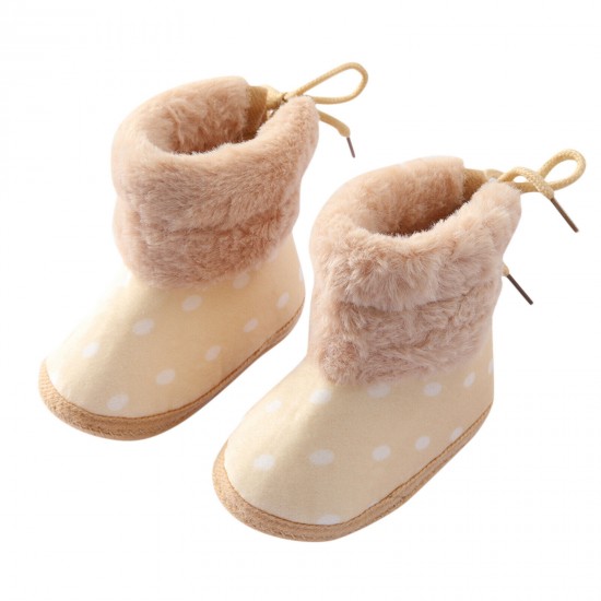 Newborn Baby Girl Boys Soft Shoes Infant Boots Toddler Winter Snow Booties