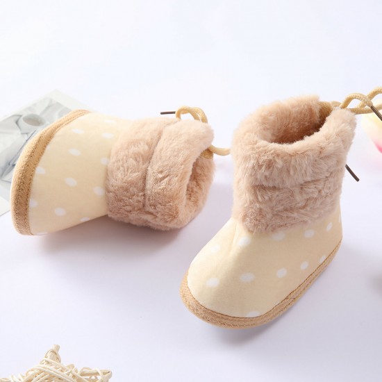 Newborn Baby Girl Boys Soft Shoes Infant Boots Toddler Winter Snow Booties